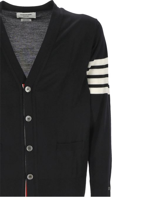 V-neck cardigan THOM BROWNE | MKC002AY1014415